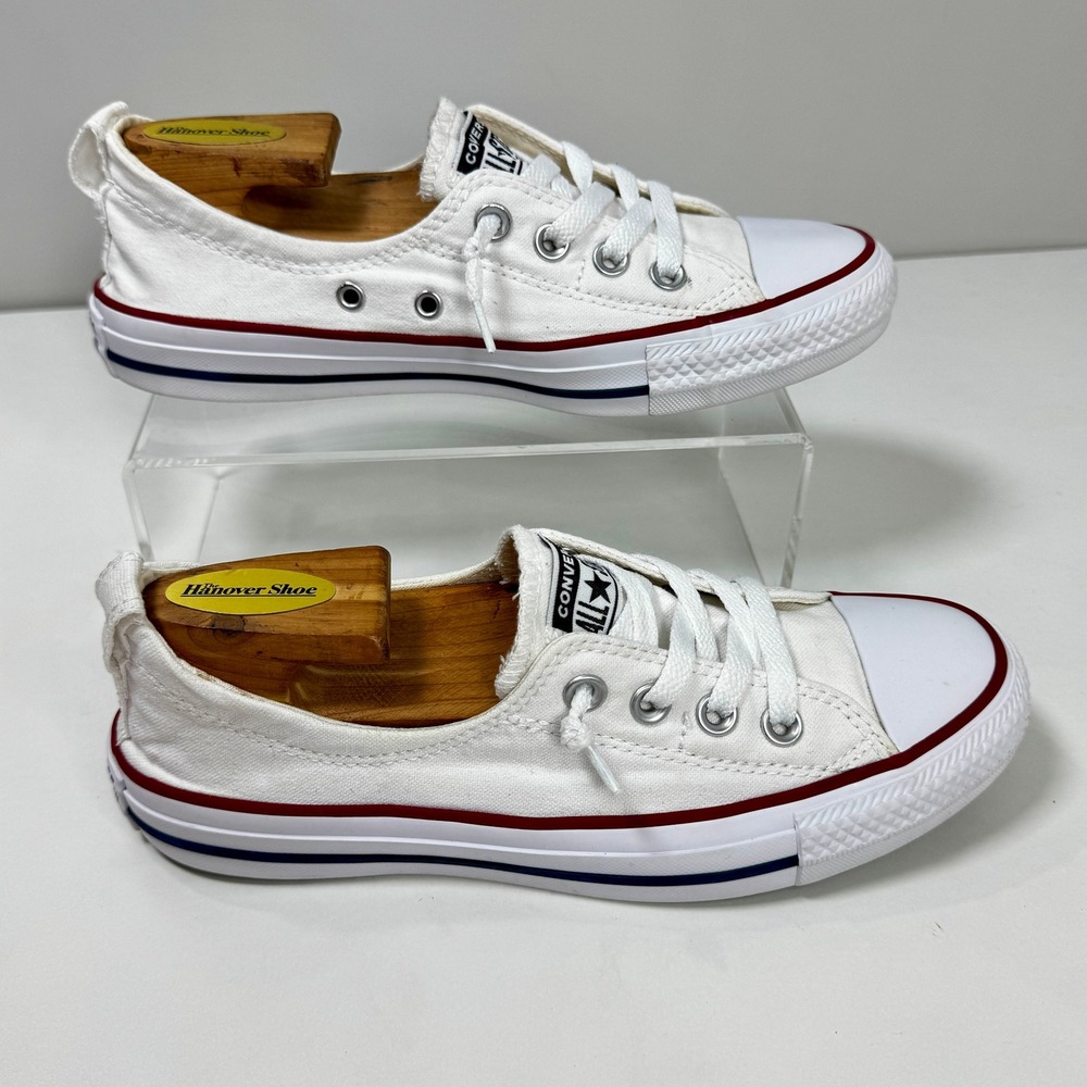 Converse Chuck Taylor All Star Shoreline White Slip On Sneakers W 7.5 537084F